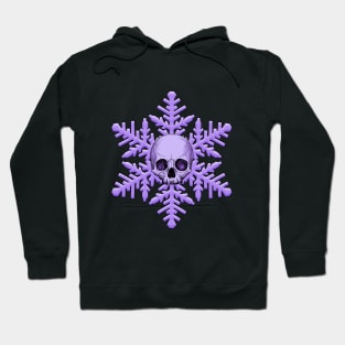 Goth Skull Snowflake Christmas Hoodie